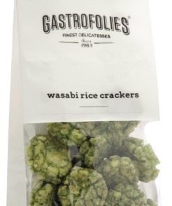 wasabi rice crackers 8x55g