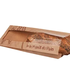 1000 sacs à pain avec fenêtre écrus 30+5 x 35 cm