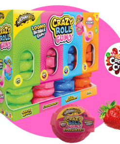 Crazy roll gum fraise