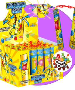 Bonbon nunchaku sucette et poudre